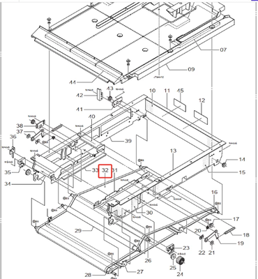 Fuji Frontier Minilab Trocknerband 323D1060982D 323D1134540B, Passend für Frontier 550 570 LP5500 LP5700 Fotodrucker Trocknerteil Förderband fournisseur