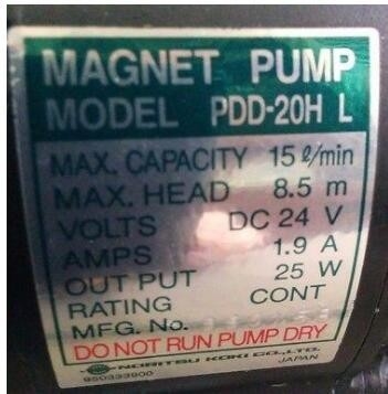 NORITSU KOKI MODELL W405846 PDD 20H L DER MAGNET-PUMPEN-W405846 02 FÜR NORITSU FUJI GRETAG fournisseur