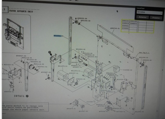 Ersatzteile Noritsu QSS 3501 Minilab GURT H016956 H016956-00 für Photolab fournisseur