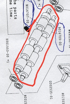 B016707- + B016709-Noritsu Minilab Rolle benutzt fournisseur